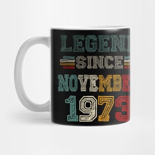 50 Years Old Legend Since November 1973 50th Birthday Mug